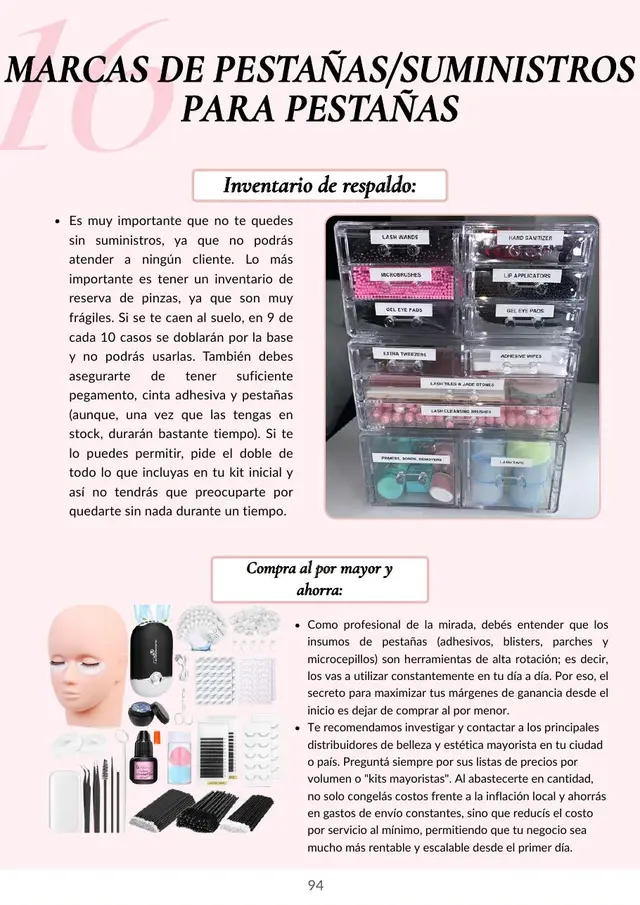 Página: proveedores y marcas